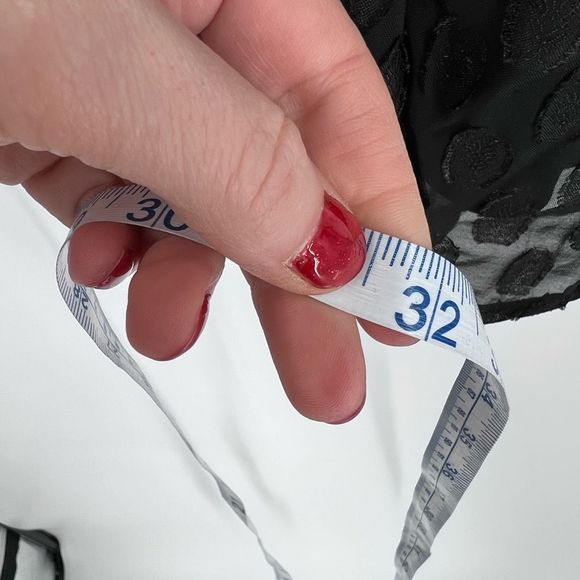 Daniel Rain DR2 Brielle Clip-Dot Blouse with Long Puff Sleeves size 3X - Picture 9 of 9